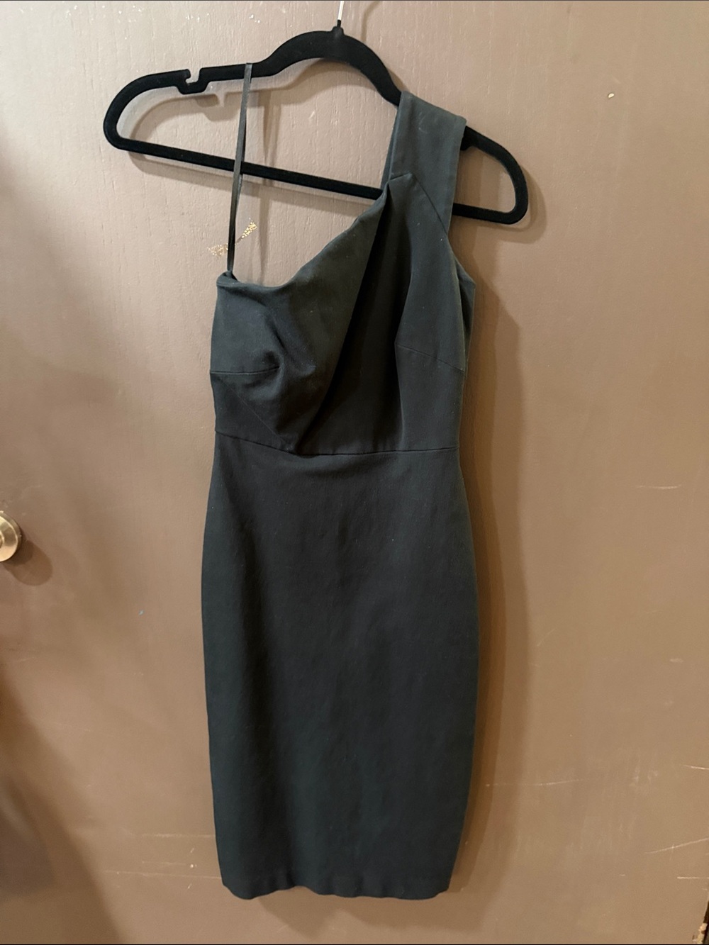 Banana Republic Black One-Shoulder Sheath Dress